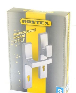 Фурнітура захисна ROSTEX OFFICE R fix-mov DIN PLATE 72мм Хром_сатин 23мм 37-50мм 3клас Office CR_SAT Комплект RST-4039687403 фото
