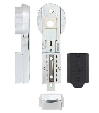 Фурнітура захисна ROSTEX 807 CODE1 DIN PLATE 90мм Хром_полірований 3клас CR Зовнішній RST-4039070100 фото