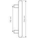 Ручка тягне Fimet Michelle 106PSTG/269 F04 хром/білий фарфор (40980), Хром полированный/Фарфор