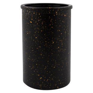 Склянка для зубних щіток Arino Aurora Black 300 мл, чорний, скло 64252 фото