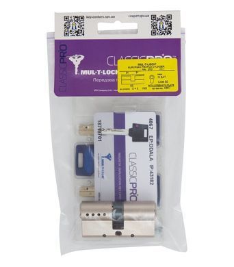 Цилиндр MUL-T-LOCK ClassicPro XP 76 мм ( 33x43 ) Ключ-Ключ M/S CAM30 Никель сатин MTL7000015870 фото