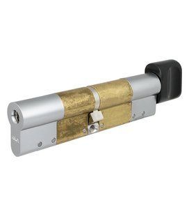 Циліндр ABLOY PROTEC2 MOD 92 мм (41x51T) Ключ-Тумблер 3KEY CY323 CAM30 Хром матовий / Чорна фарба ABL7000017766 фото