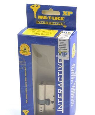 Цилиндр MUL-T-LOCK INTERACTIVE+ XP 100 мм ( 50x50 ) Ключ-Ключ VIP_CONTROL 2KEY+3KEY CAM30 Никель сатин MTL7000001196 фото