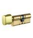 Цилиндр MUL-T-LOCK INTERACTIVE+ XP 85 мм ( 35x50T ) Ключ-Тумблер 3KEY CAM30 Латунь / Латунь полированная
