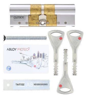 Циліндр ABLOY PROTEC2 MOD 112 мм (36x76) Ключ-Ключ 3KEY CY322 CAM30 Хром полірований ABL7000003480 фото