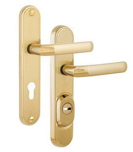 Фурнітура захисна ROSTEX DECOR R mov-mov DIN PLATE 90мм Титан_PVD_мат 23мм 38-45мм 4клас Baryt TI_MAT Комплект RST-4042538303 фото