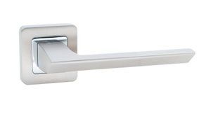 Ручки дверные Safita 150 R40 MSN-CP Хром - Сатин матовый 150 R40 MSN/CP фото