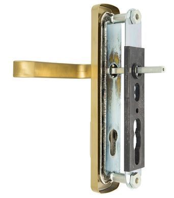 Фурнітура захисна ROSTEX *ASTRA R mov-mov DIN PLATE 85мм Нерж.сталь_мат_титан_PVD 22мм 38-55мм 3клас Astra NEREZ_MAT_TI Комплект RST-4039258203 фото