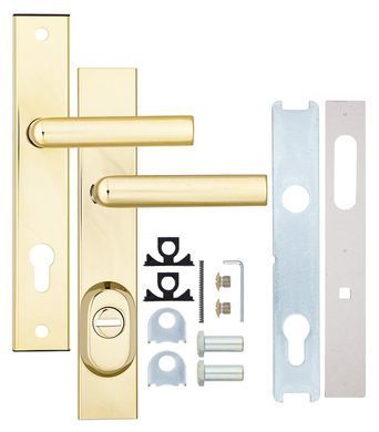 Фурнітура захисна ROSTEX R1/R4 R mov-mov DIN PLATE 85мм Титан_PVD 22мм 38-55мм 3клас 804 TI Комплект RST-4043968003 фото