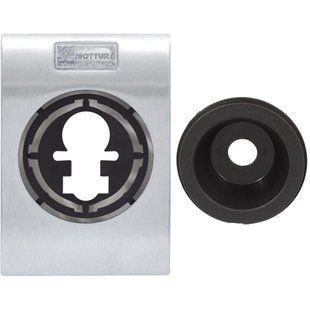 Декоративна накладка Mottura 95502B0CS для замка 3DKey прямокутна хром матовий 60155 фото