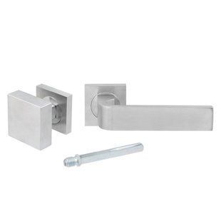 Дверна ручка натискна/Кноб Fimet Ring 174-211BIC/306 PZ/WR F05, права матовий хром (49804) 49804 фото
