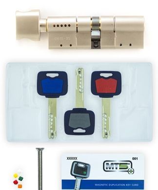 Циліндр MUL-T-LOCK MT5+ MOD 101 мм (51x50T) Ключ-Тумблер 3KEY CAM30 Нікель сатин / Нікель сатин MTL7000016523 фото