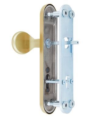 Фурнітура захисна ROSTEX *SOLID-PRO F fix-mov DIN PLATE 90мм Нерж.сталь_мат_титан_PVD 13мм 38-52мм 3клас Slza/Solid NEREZ_MAT_TI Комплект RST-4027388203 фото