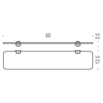 Поличка для ванної Colombo Design Plus W4916 (6431) 6431 фото