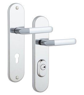 Фурнітура захисна ROSTEX UNIVERSAL R mov-mov DIN PLATE 72мм Хром_полірований 22мм 38-55мм 3клас Baryt CR Комплект RST-4042760103 фото
