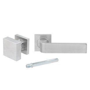 Дверна ручка натискна/Кноб Fimet Ring 174-211BIC/306 PZ/WL F05, ліва матовий хром (52971) 52971 фото