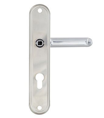 Фурнітура захисна ROSTEX DECOR R fix-mov DIN PLATE 90мм Хром_мат 23мм 40-45мм 4клас Ovalne/Baryt CR_MAT Комплект RST-4042027103 фото