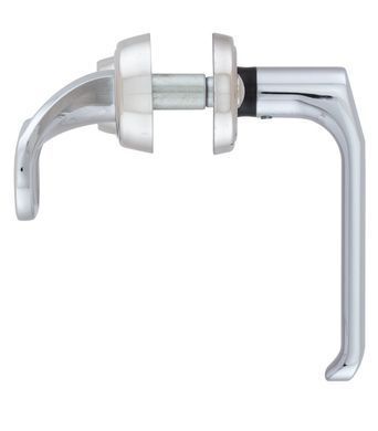 Фурнітура захисна ROSTEX DECOR R fix-mov DIN PLATE 90мм Хром_мат 23мм 40-45мм 4клас Ovalne/Baryt CR_MAT Комплект RST-4042027103 фото