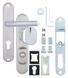 Фурнітура захисна ROSTEX DECOR R fix-mov DIN PLATE 90мм Хром_мат 23мм 40-45мм 4клас Ovalne/Baryt CR_MAT Комплект