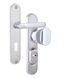 Фурнітура захисна ROSTEX DECOR R fix-mov DIN PLATE 90мм Хром_мат 23мм 40-45мм 4клас Ovalne/Baryt CR_MAT Комплект