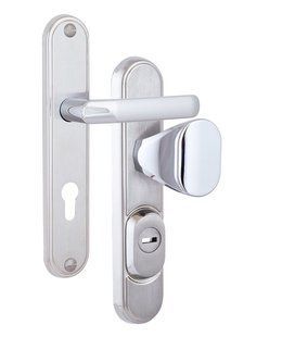 Фурнітура захисна ROSTEX DECOR R fix-mov DIN PLATE 72мм Хром_мат 23мм 40-45мм 4клас Ovalne/Baryt CR_MAT Комплект RST-4042547103 фото