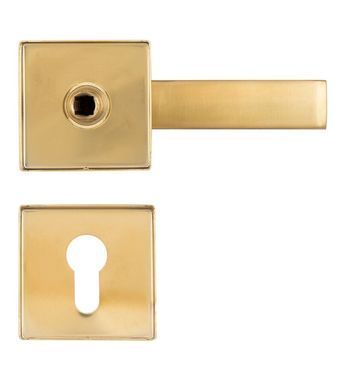Фурнітура захисна ROSTEX *QUADRUM R/H fix-mov DIN SQUARE Нерж.сталь_мат_титан_PVD 23мм 38-45мм 3клас Hranate/Treviso NEREZ_MAT_TI Комплект RST-4034218203 фото