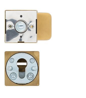 Фурнітура захисна ROSTEX *QUADRUM R/H fix-mov DIN SQUARE Нерж.сталь_мат_титан_PVD 23мм 38-45мм 3клас Hranate/Treviso NEREZ_MAT_TI Комплект RST-4034218203 фото