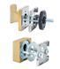 Фурнітура захисна ROSTEX *QUADRUM R/H fix-mov DIN SQUARE Нерж.сталь_мат_титан_PVD 23мм 38-45мм 3клас Hranate/Treviso NEREZ_MAT_TI Комплект