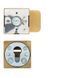 Фурнітура захисна ROSTEX *QUADRUM R/H fix-mov DIN SQUARE Нерж.сталь_мат_титан_PVD 23мм 38-45мм 3клас Hranate/Treviso NEREZ_MAT_TI Комплект