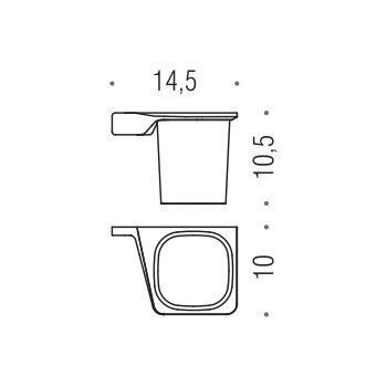 Стакан для зубних щіток Colombo Design Alize B2502SX (33748) 33748 фото