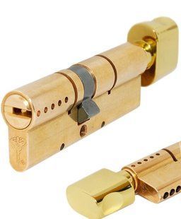 Циліндр MUL-T-LOCK INTERACTIVE+ XP 105 мм (55x50T) Ключ-Тумблер O / K CAM30 Латунь / Латунь полірована MTL7000005521 фото