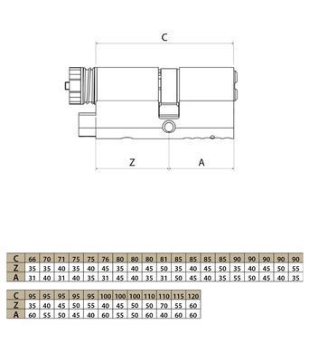 Циліндр MUL-T-LOCK DIN_MOD_KT INTERACTIVE+ 90 NST 45Zx45 CAM30 ENTR 2KEY DND3D_BLUE_INS 264G+ BOX MTL7000022461 фото