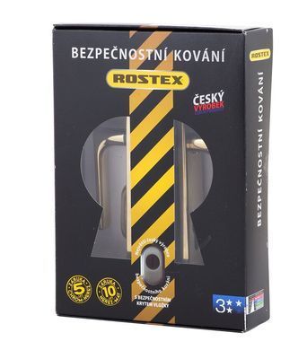 Фурнітура захисна ROSTEX R1/R4 R mov-mov DIN PLATE 90мм Титан_PVD 22мм 38-55мм 3клас 804 TI Комплект RST-4043318003 фото