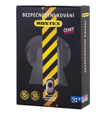 Фурнітура захисна ROSTEX 802 R fix-mov PZ PLATE 72мм Фарба_коричнева_антік 38-55мм 3клас Hranate/804 BROWN Комплект RST-4042572481 фото