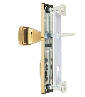 Фурнітура захисна ROSTEX R1/R4 R fix-mov DIN PLATE 85мм Титан_PVD 22мм 38-55мм 3клас Hranate/804 TI Комплект RST-4042138603 фото