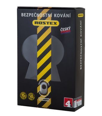 Фурнітура захисна ROSTEX *SOLID-PRO+ F fix-mov DIN PLATE 90мм Нерж.сталь_мат_титан_PVD 13мм 56-70мм 4клас Slza/Solid NEREZ_MAT_TI Комплект RST-4025158203 фото