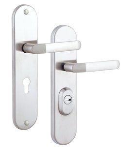 Фурнітура захисна ROSTEX UNIVERSAL R mov-mov DIN PLATE 90мм Нерж.сталь_мат 22мм 38-55мм 3клас Baryt NEREZ_MAT Комплект RST-4042667273 фото