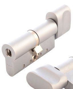 Циліндр ABLOY PROTEC2 MOD 107 мм (61x46T) Ключ-Тумблер 3KEY CY323 CAM30 Хром матовий / Хром матовий ABL7000003497 фото