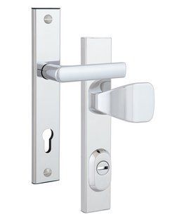 Фурнітура захисна ROSTEX R1/R4 R fix-mov DIN PLATE 85мм Хром_полірований 22мм 38-55мм 3клас Hranate/804 CR Комплект RST-4042130603 фото