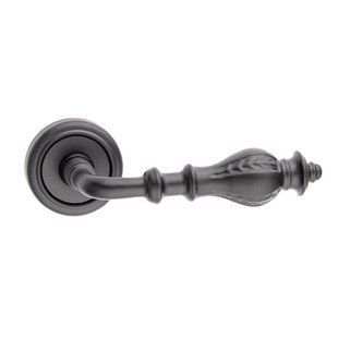 Дверна ручка Fimet Vittoria 173-269 FNO R ф/з матовий чорний (40578) 40578 фото