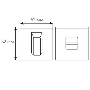 RDA Накладка WC браш мат нікель вж Novelty 6мм 57823 фото