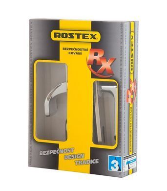 Фурнітура захисна ROSTEX EXСLUSIVE RX-40 fix-mov DIN PLATE 85мм Хром_полірований 22мм 40-50мм 3клас Ovalne/Exclusive CR Комплект RST-4029300973 фото