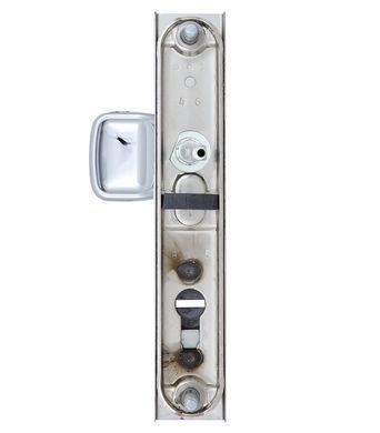 Фурнітура захисна ROSTEX R1/R4 R fix-mov DIN PLATE 85мм Хром_полірований 22мм 38-55мм 3клас Hranate/804 CR Комплект RST-4042130603 фото