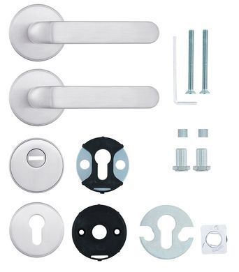 Фурнітура захисна ROSTEX *ROTONDUM R/S mov-mov DIN ROUND Нерж.сталь_мат 23мм 38-45мм 3клас Solid NEREZ_MAT Комплект RST-4033557273 фото