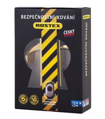 Фурнітура захисна ROSTEX 802 R fix-mov PZ PLATE 72мм Титан_PVD 38-55мм 3клас Hranate/804 TI Комплект RST-4042578600 фото