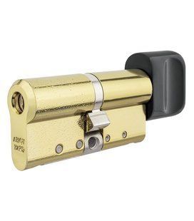 Цилиндр ABLOY PROTEC2 HARD MOD 63 мм ( 32Hx31T ) Ключ-Тумблер 3KEY CY333 CAM30 Латунь полированная / Черная краска ABL7000018916 фото