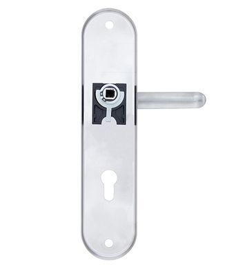 Фурнітура захисна ROSTEX UNIVERSAL R fix-mov DIN PLATE 85мм Нерж.сталь_мат 22мм 38-55мм 3клас Ovalne/Baryt NEREZ_MAT Комплект RST-4042607273 фото
