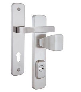Фурнітура захисна ROSTEX *ASTRA R fix-mov DIN PLATE 85мм Нерж.сталь_мат 22мм 38-55мм 3клас Hranate/Astra NEREZ_MAT Комплект RST-4039227273 фото