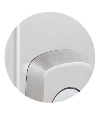 Фурнітура захисна ROSTEX *ASTRA R fix-mov DIN PLATE 85мм Нерж.сталь_мат 22мм 38-55мм 3клас Hranate/Astra NEREZ_MAT Комплект RST-4039227273 фото