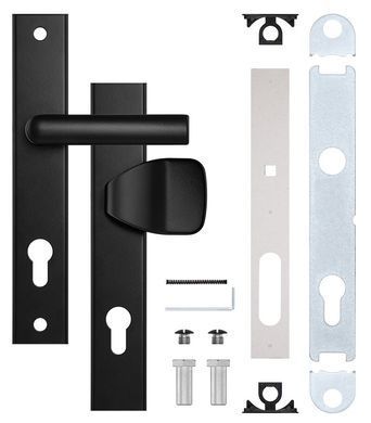 Фурнітура захисна ROSTEX 802 R fix-mov PZ PLATE 85мм Фарба_чорна 38-55мм 3клас Hranate/804 BLACK_MAT Комплект RST-4043772496 фото